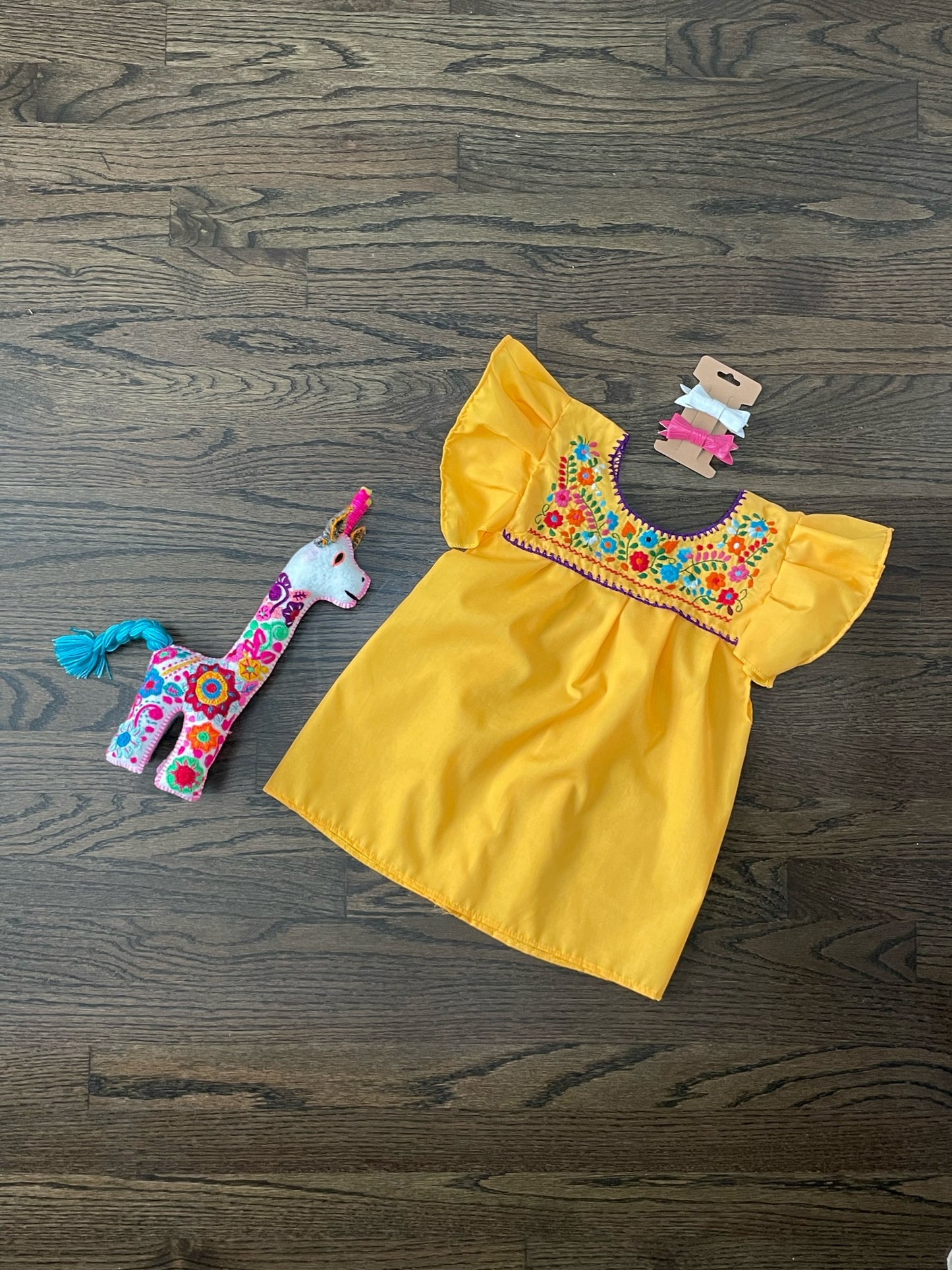 KA’AN Embroidered Toddler Dress