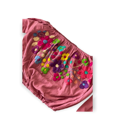 Zuly Embroidered Crop Top