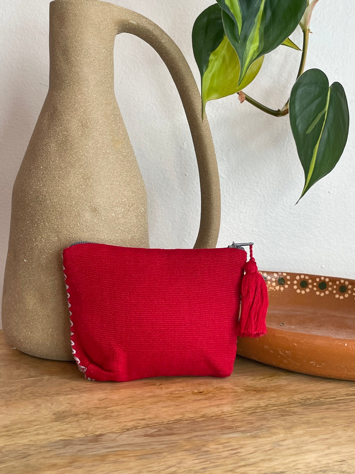 Xochitl Monedero de Telar de Cintura