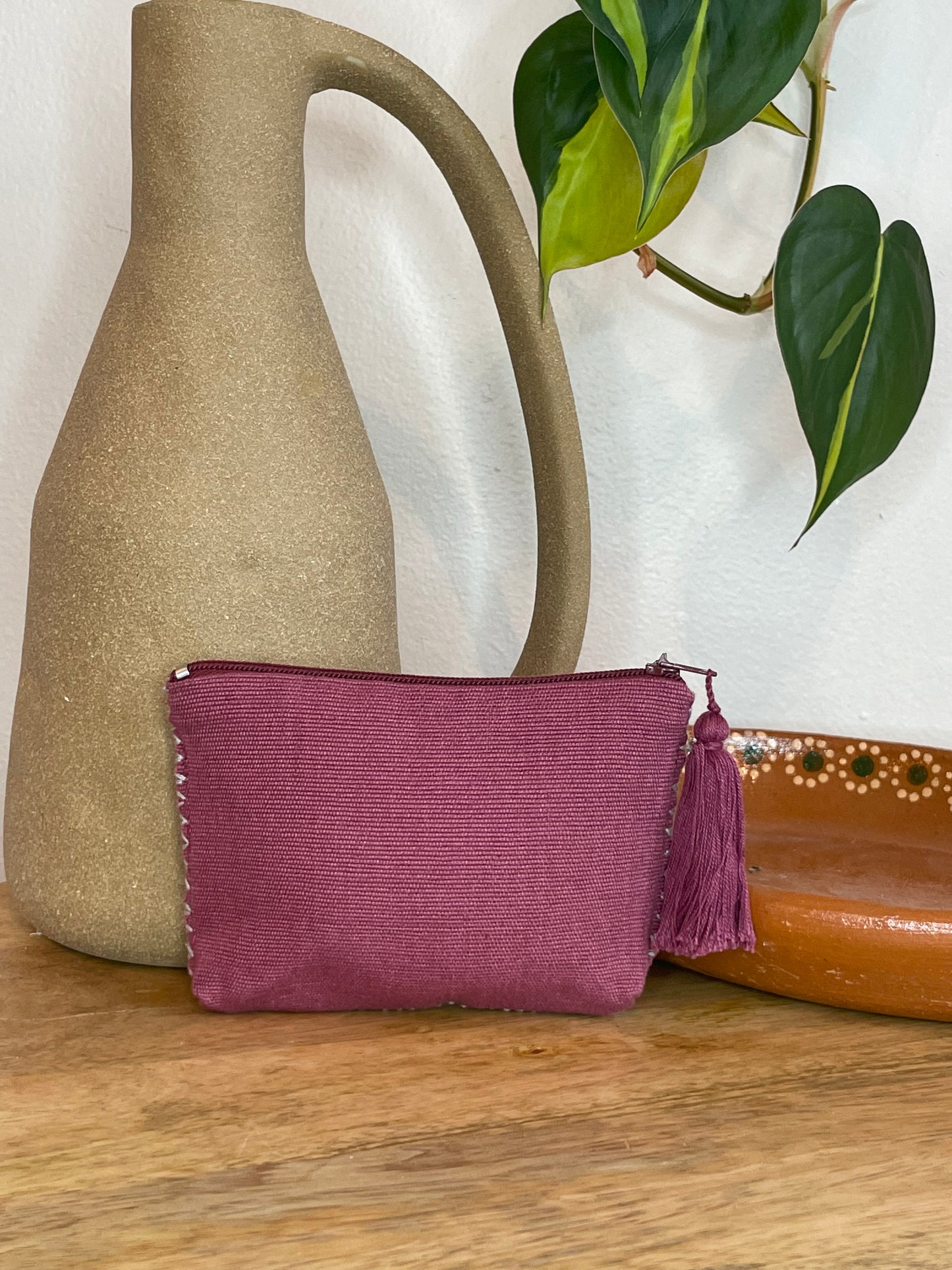 Xochitl Monedero de Telar de Cintura